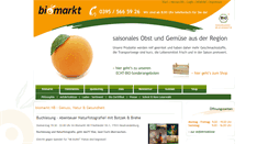 Desktop Screenshot of biomarkt-nb.de