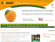 Tablet Screenshot of biomarkt-nb.de